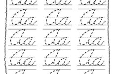 26 Printable Cursive Trace The Alphabet Worksheets 1st 4th Etsy