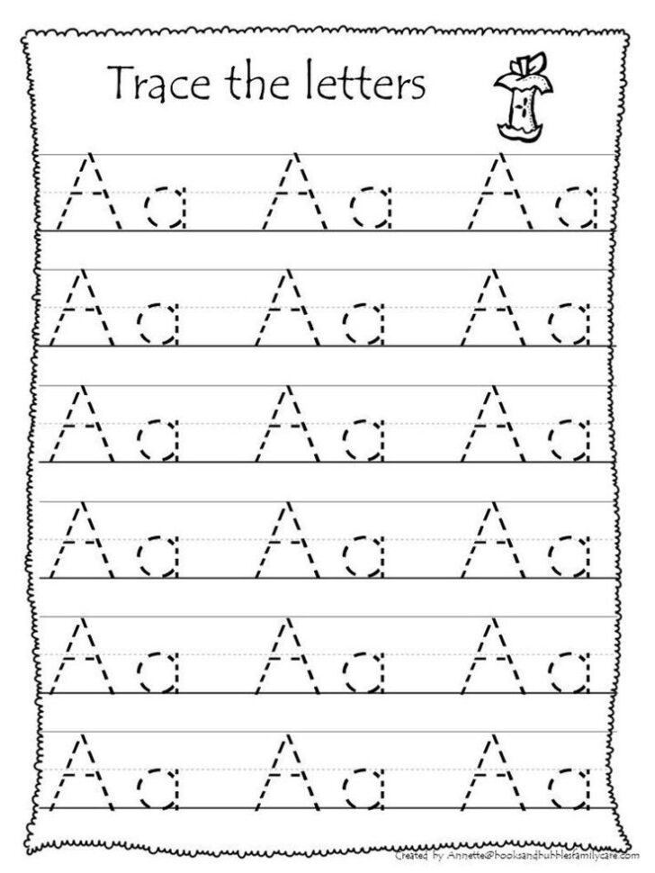 Alphabet Tracing Worksheets For Preschool