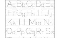 A Z Alphabet Letter Tracing Worksheet Alphabets Capital Letters Tracing