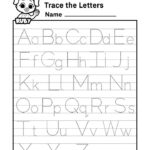 A Z Alphabet Letter Tracing Worksheet Alphabets Capital Letters Tracing