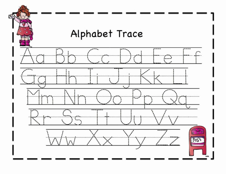 Preschool Alphabet Tracing Worksheets PDF