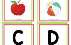 Alphabet Flash Cards Pdf Alphabet Letters With Pictures Flashcards