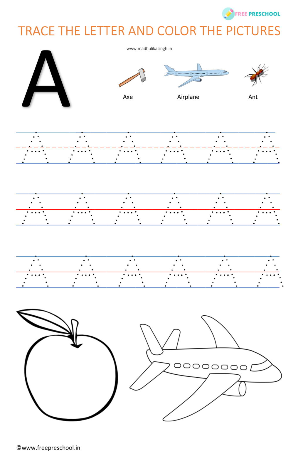 Alphabet For Tracing Free Preschool