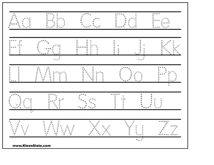 Free Alphabet Tracing Worksheets PDF