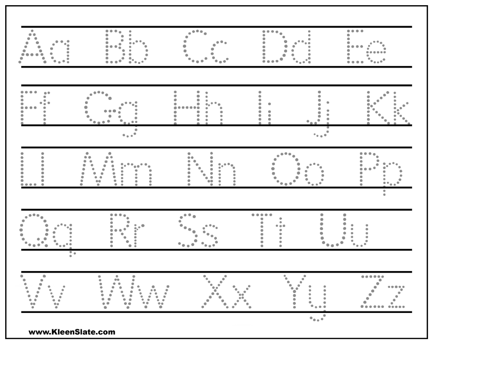 Alphabet Letter Tracing Worksheet Download Printable PDF Templateroller