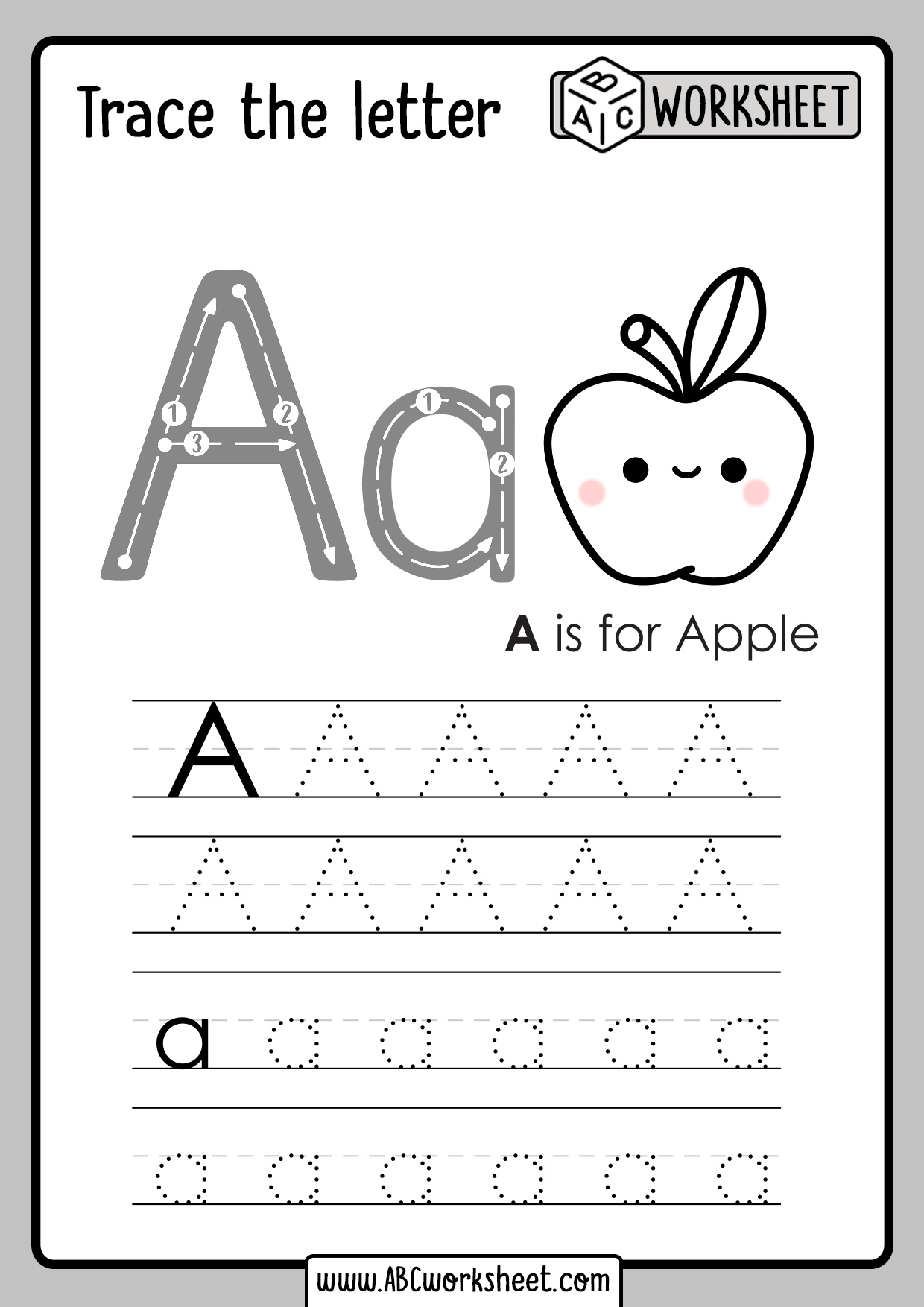 Alphabet Letters Tracing Worksheets