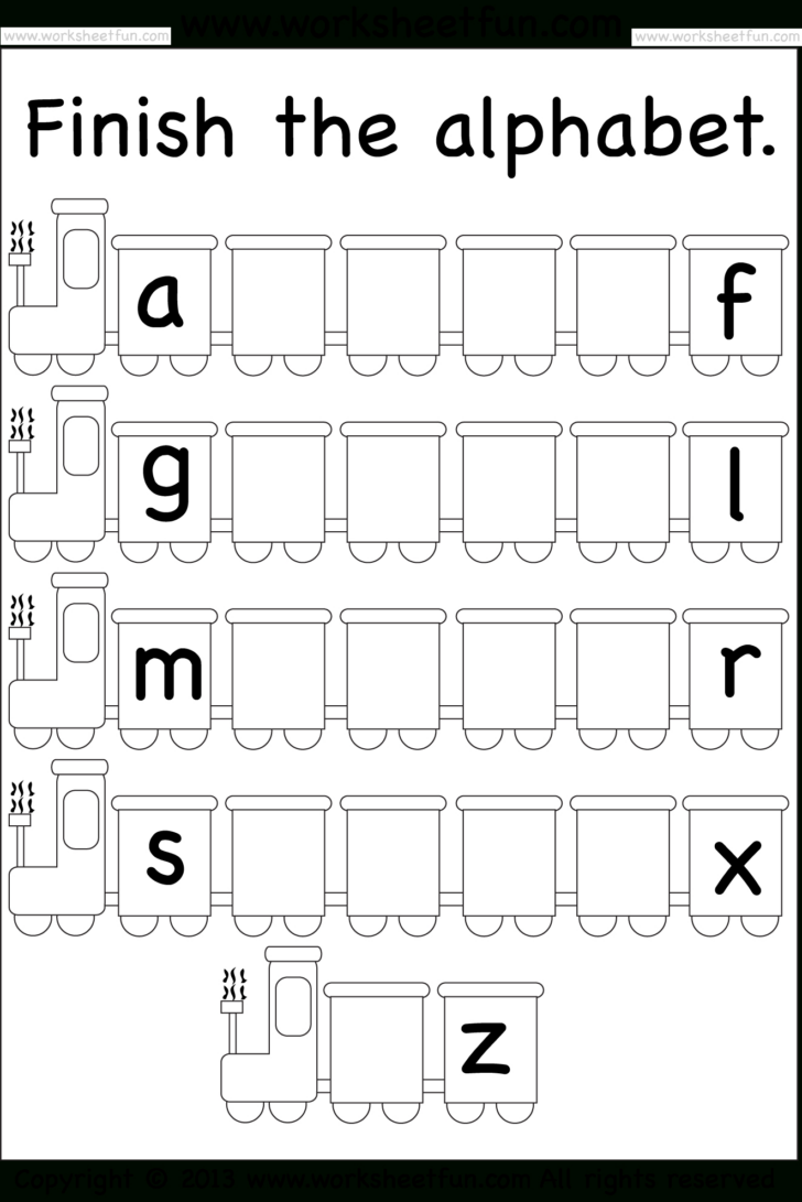 Alphabet Worksheet For Grade 1