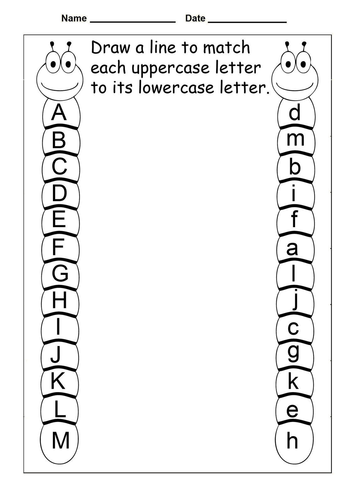 Alphabet Review Worksheets For Preschool AlphabetWorksheetsFree