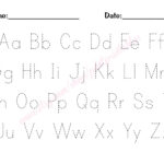 Alphabet Trace Worksheet PDF Printable