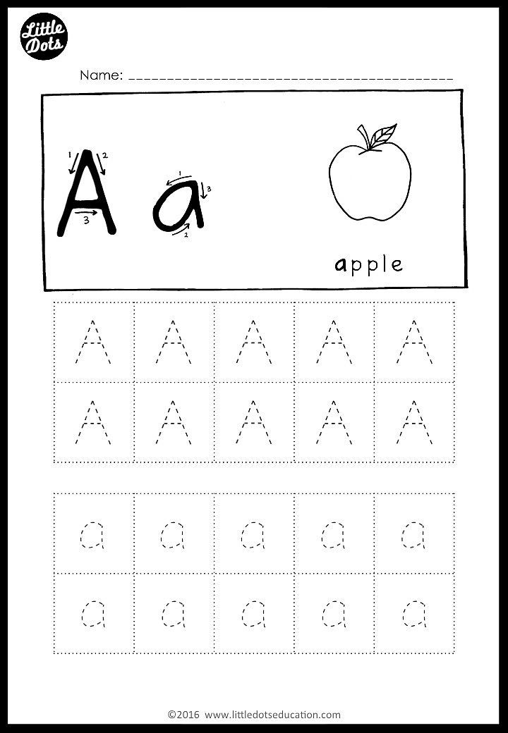 Alphabet Tracing Activities For Letter A To Z Preschool Tracing 
