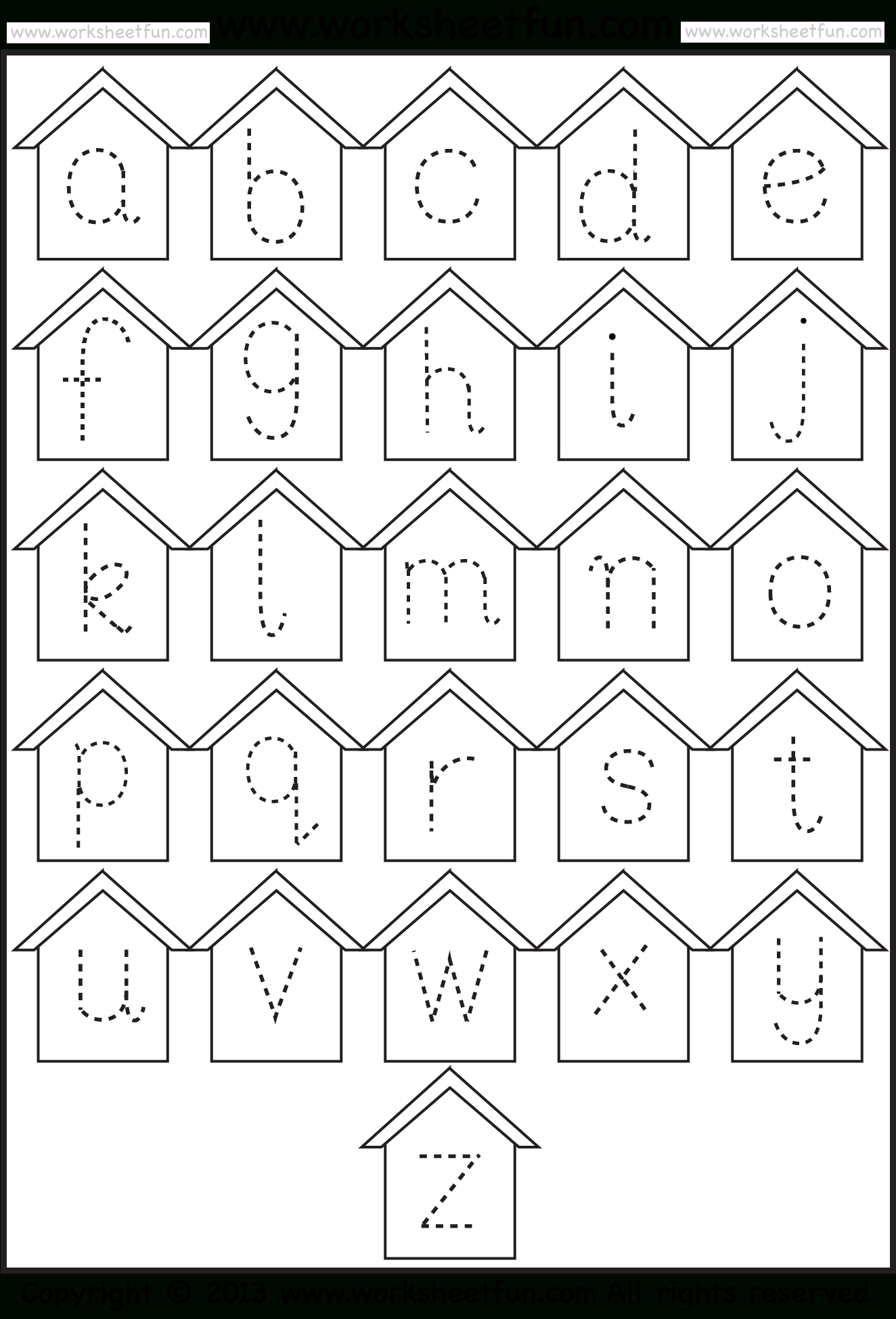 Tracing Lowercase Alphabet Worksheets Alphabet Tracing Worksheets