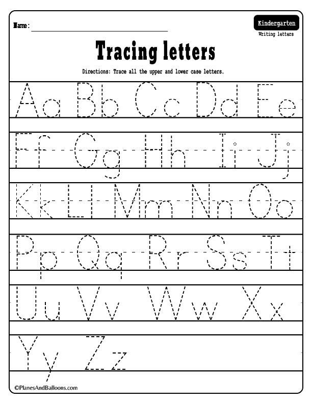 Alphabet Tracing Worksheets A Z Free Printable PDF Alphabet Writing 