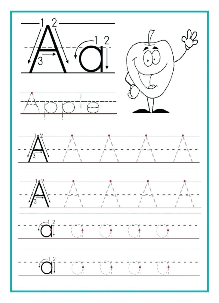 Alphabet Tracing Worksheets For Kindergarten PDF