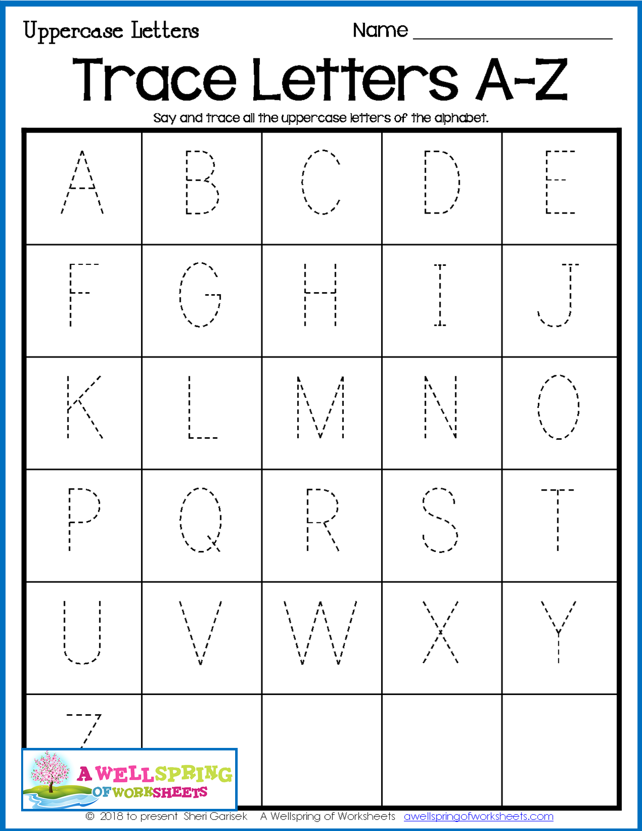 Alphabet Tracing Worksheets Uppercase Lowercase Letters Alphabet 