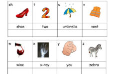 Alphabet Words Worksheet