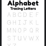 Alphabet Worksheet Tracing Letters Free Printable PDF