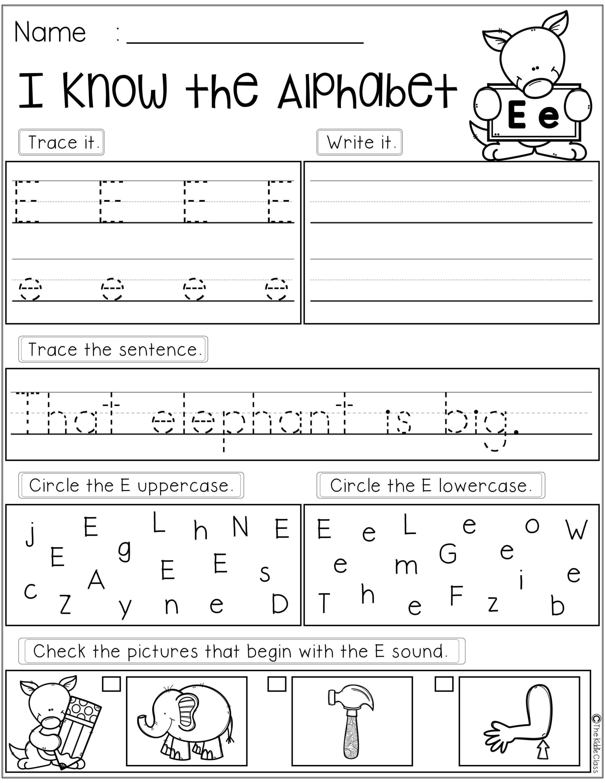 Alphabet Worksheet For Grade 1 Alphabet Tracing Worksheets