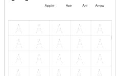 Capital A Tracing Worksheet AlphabetWorksheetsFree