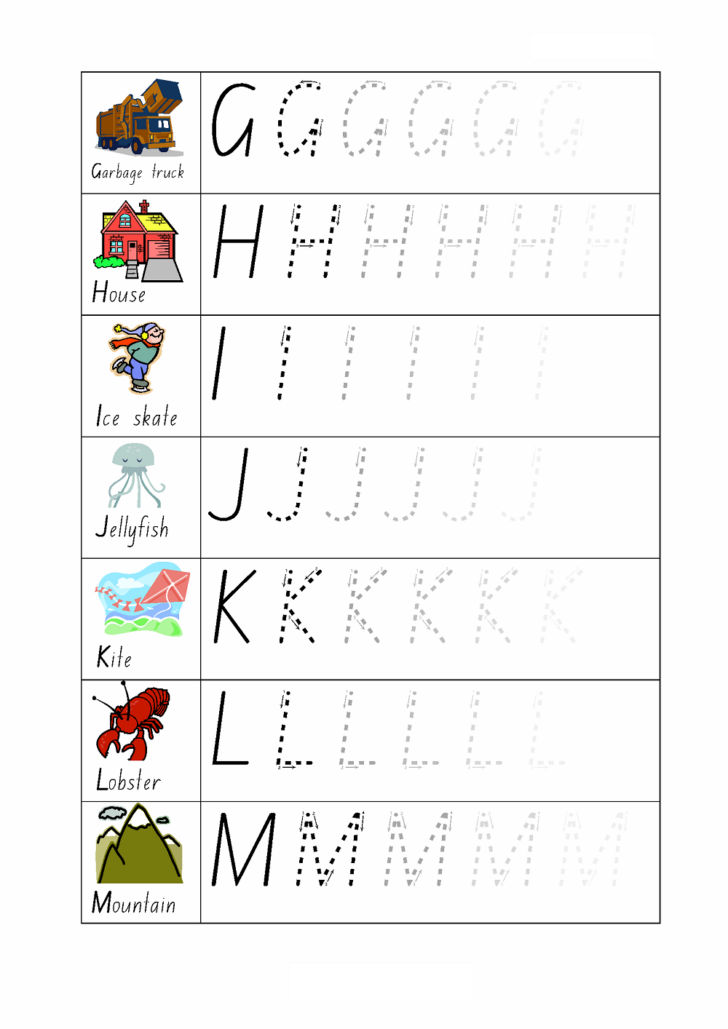 Alphabet Letters Worksheets Printable
