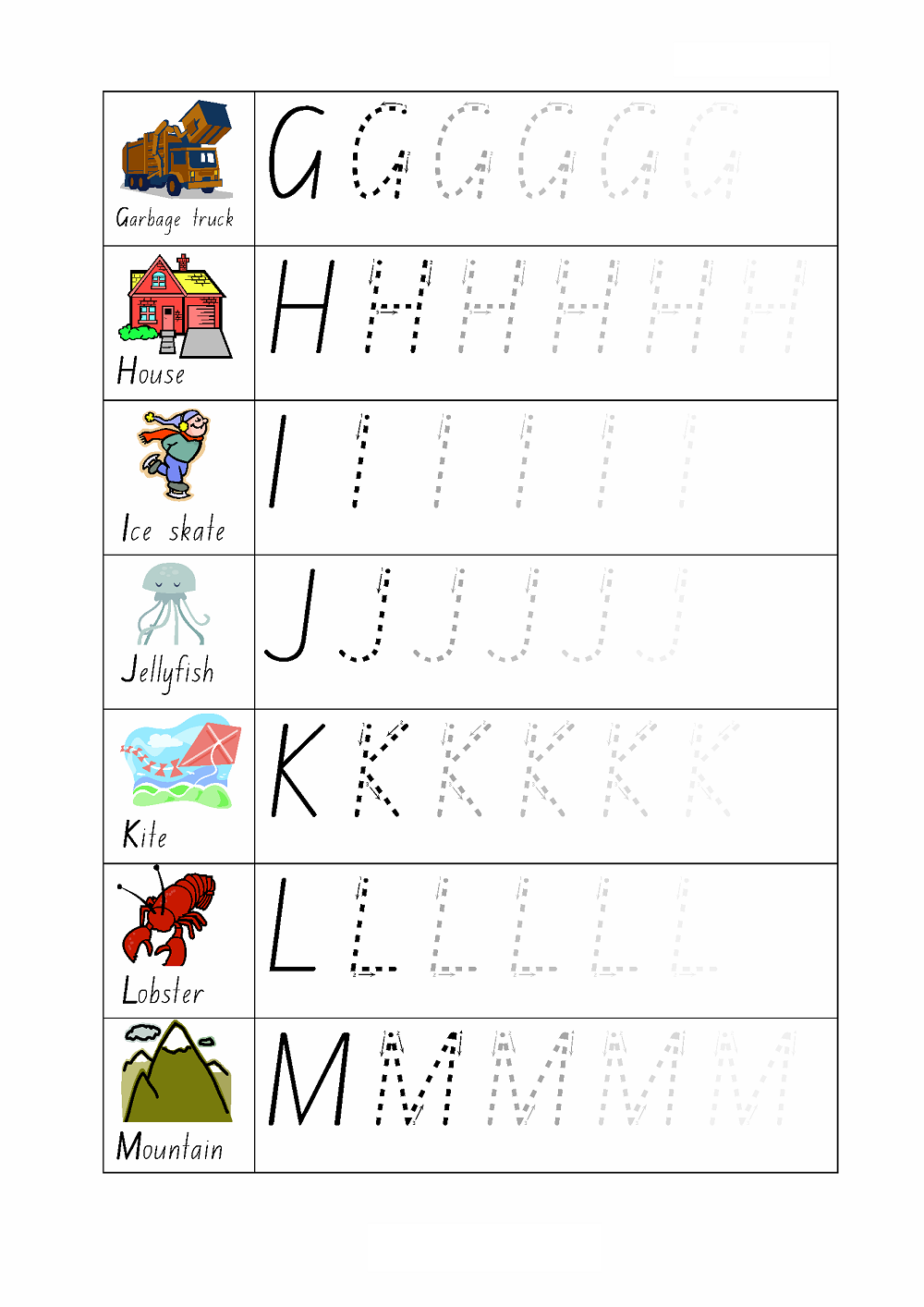 Capital Alphabets Tracing Worksheets Printable Learning Printable