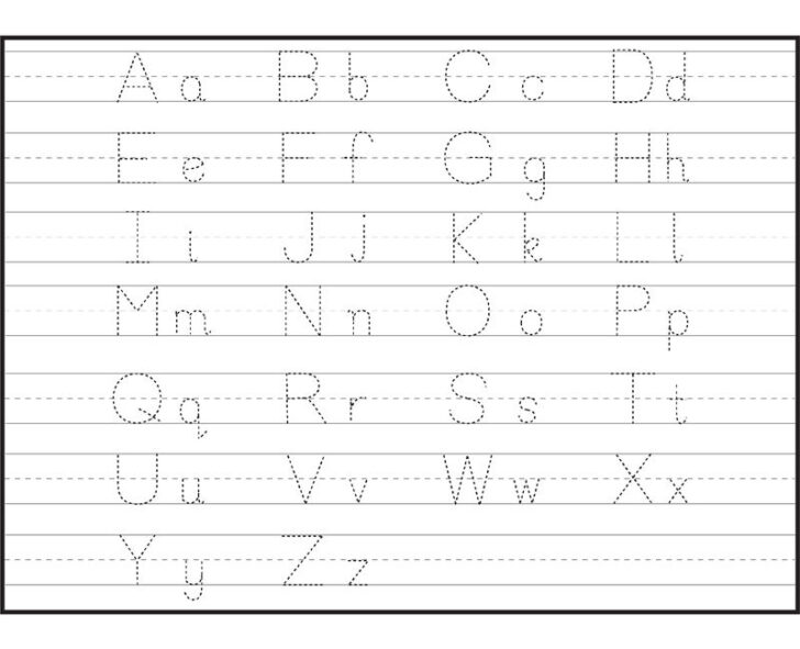 Alphabet Tracing Worksheets Capital And Lowercase