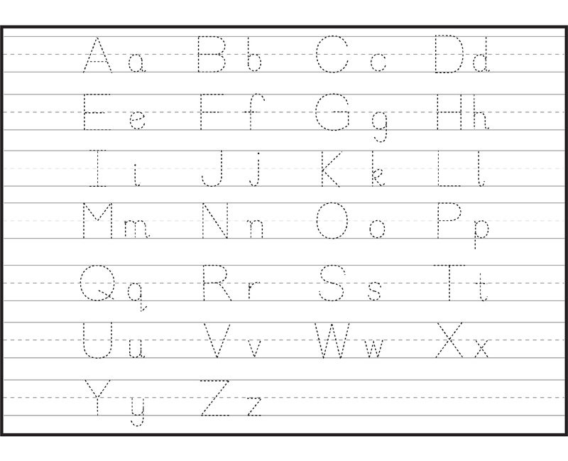Capital And Lowercase Letters For Tracing Coloring Sheets
