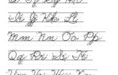 Cursive Alphabet Letters Tracing Pages Printable Tracing Etsy