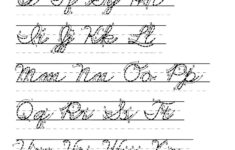 Cursive Alphabet Letters Tracing Pages Printable Tracing Etsy