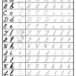 Cursive Alphabet Uppercase And Lowercase Chart AlphabetWorksheetsFree