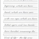 Cursive Writing Words Worksheets Writing Worksheets Free Download