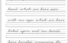 Cursive Writing Words Worksheets Writing Worksheets Free Download
