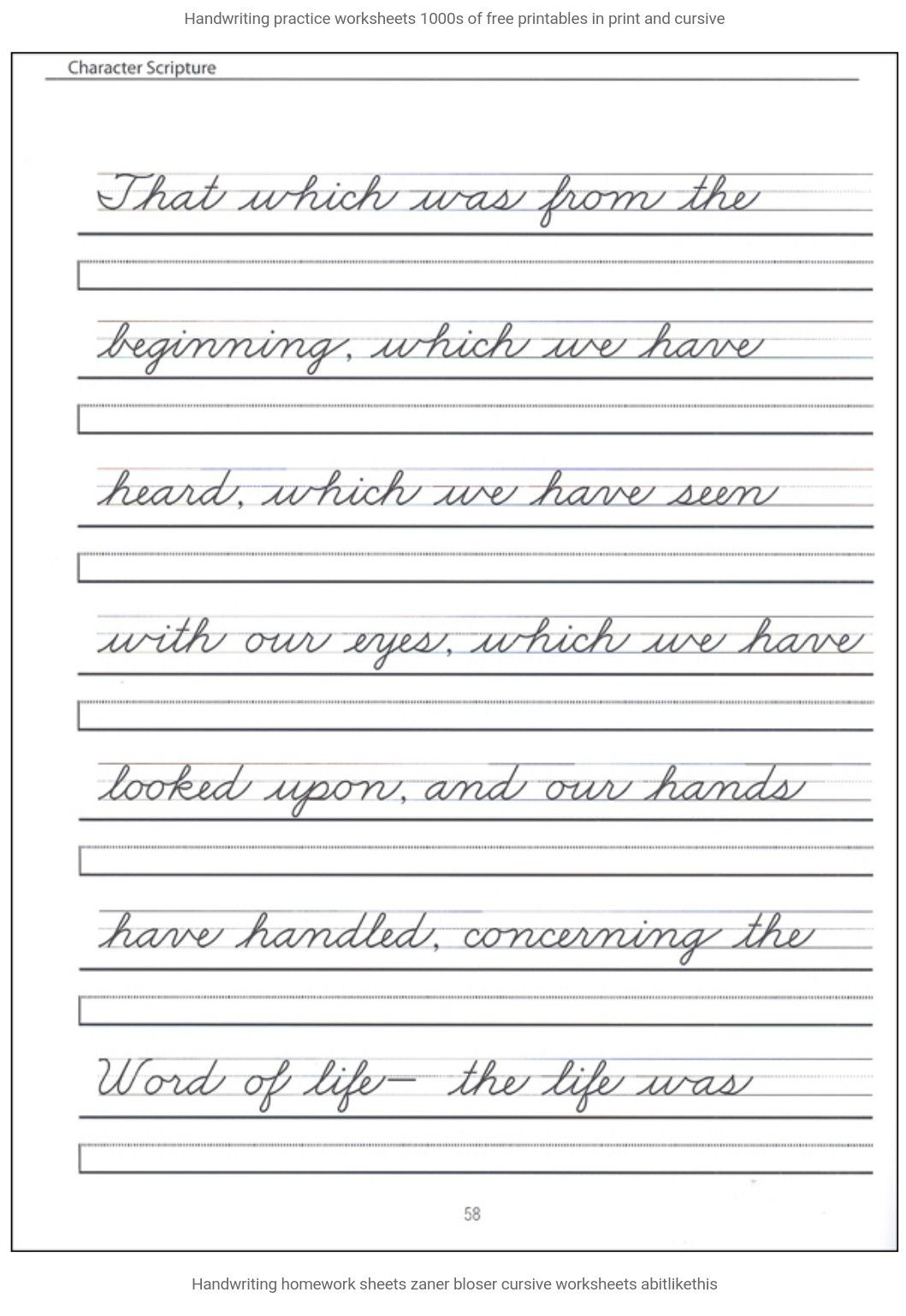 Cursive Writing Words Worksheets Writing Worksheets Free Download
