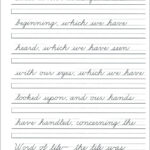 Cursive Writing Worksheets For Adults Pdf Writing Worksheets Free