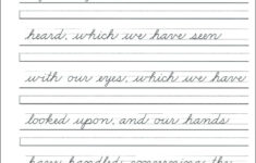 Cursive Writing Worksheets For Adults Pdf Writing Worksheets Free