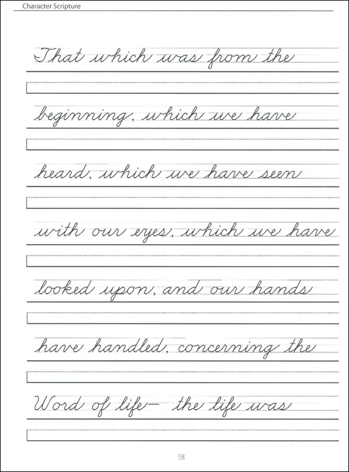 Cursive Writing Worksheets For Adults Pdf Writing Worksheets Free 