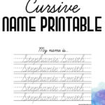 Custom Cursive Name Practice Worksheets Writing Worksheets Etsy