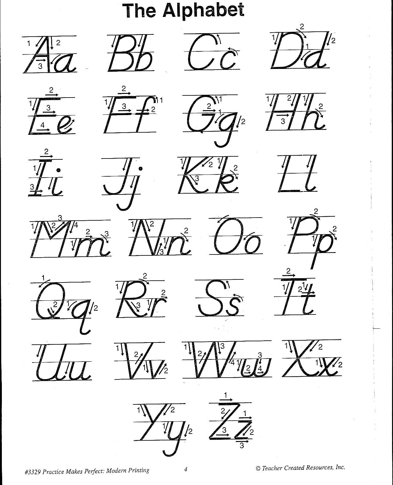 D nealian Alphabet Tracing Worksheets TracingLettersWorksheets