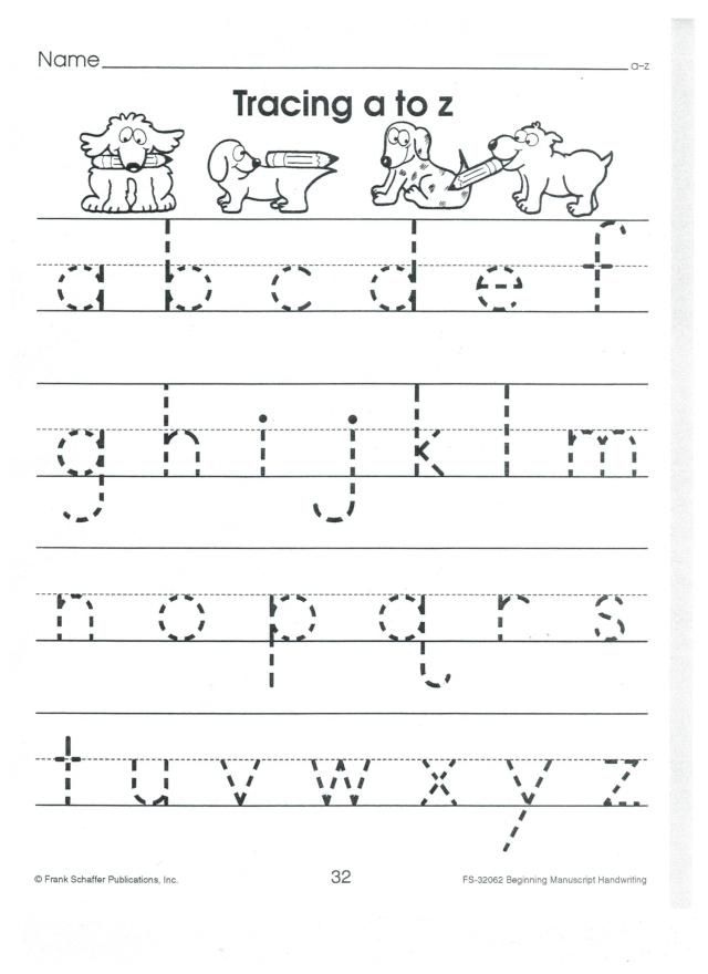 A To Z Letter Tracing