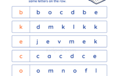 Finding Letters Printable Worksheet For Preschoolers Kidpid