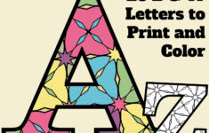 Free Printable Alphabet Letters Coloring Pages