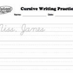 Free Printable Cursive Name Worksheets Worksheets Master