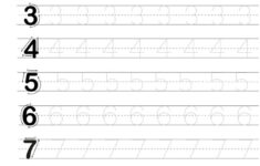 Free Printable For Tracing Letters Numbers Tracing Worksheets