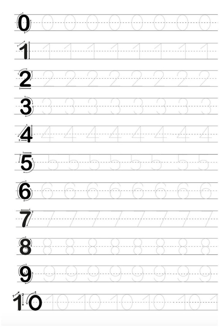 Alphabet And Numbers Tracing Worksheet