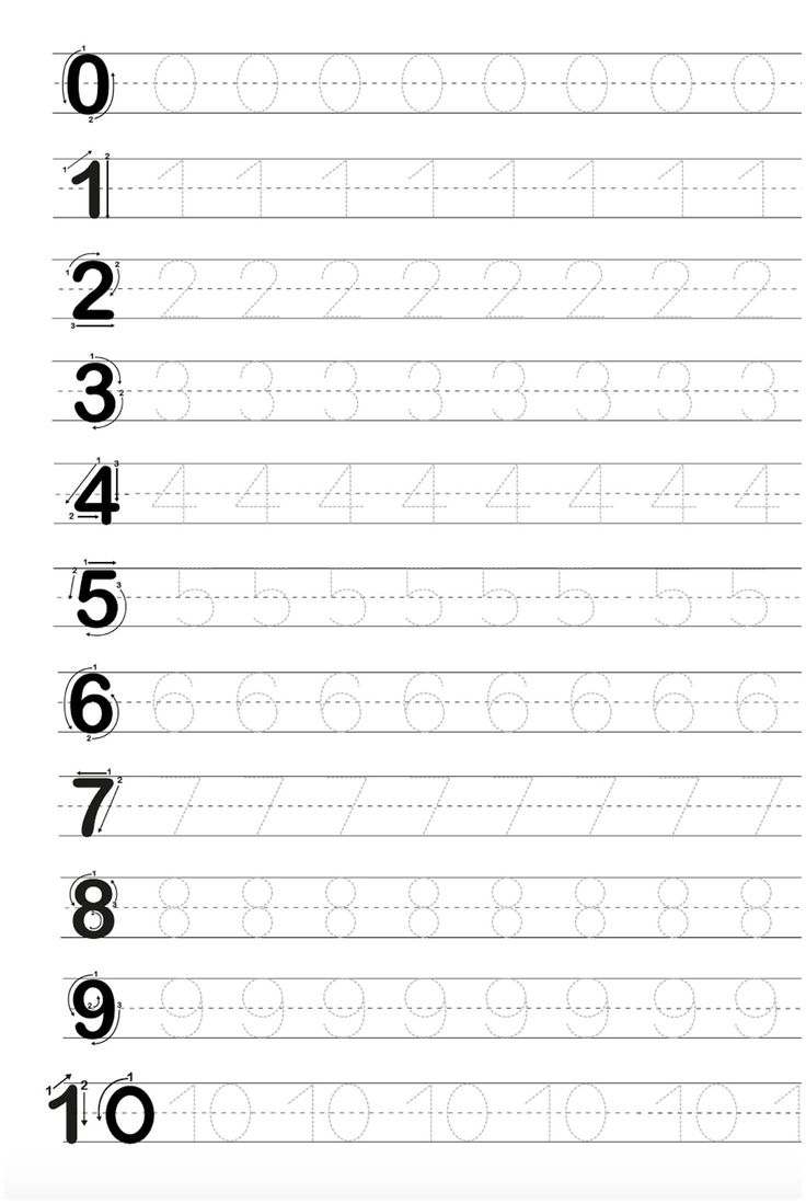 Free Printable For Tracing Letters Numbers Tracing Worksheets 