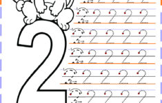 Free Printable Preschool Worksheets Tracing Numbers Teaching Treasure