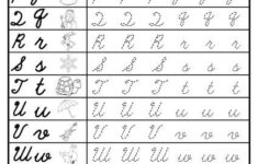 FREE Printable Uppercase And Lowercase Cursive Letter Tracing