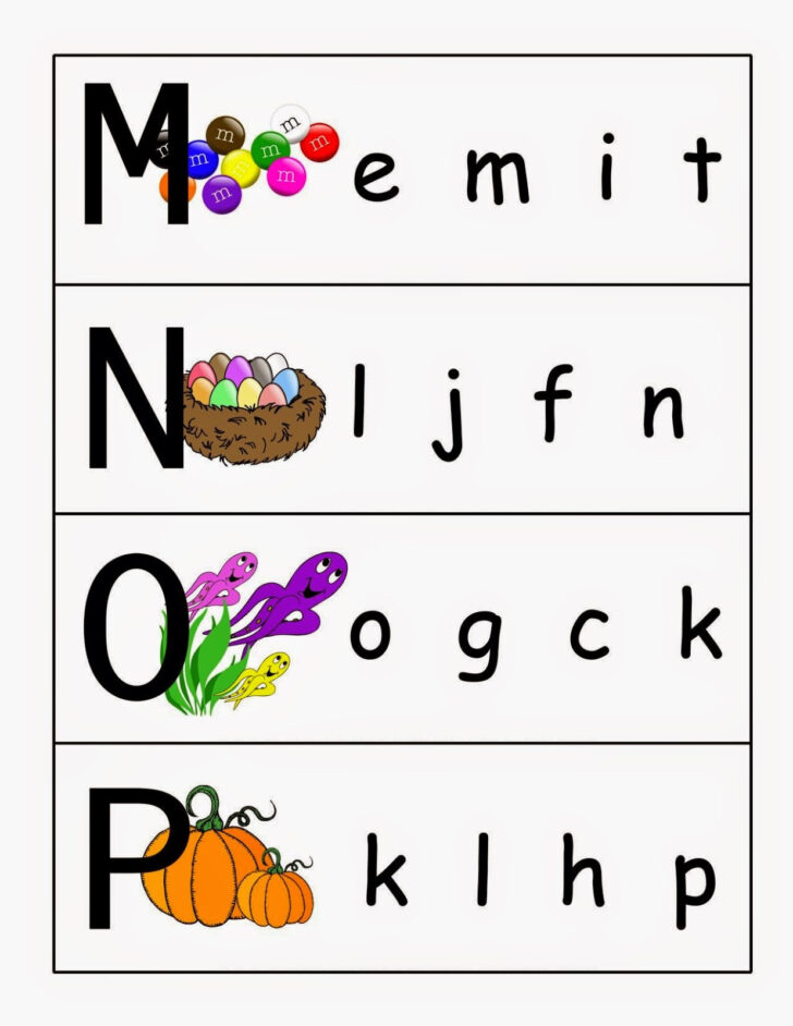 Alphabet Letters Worksheets Printable Match