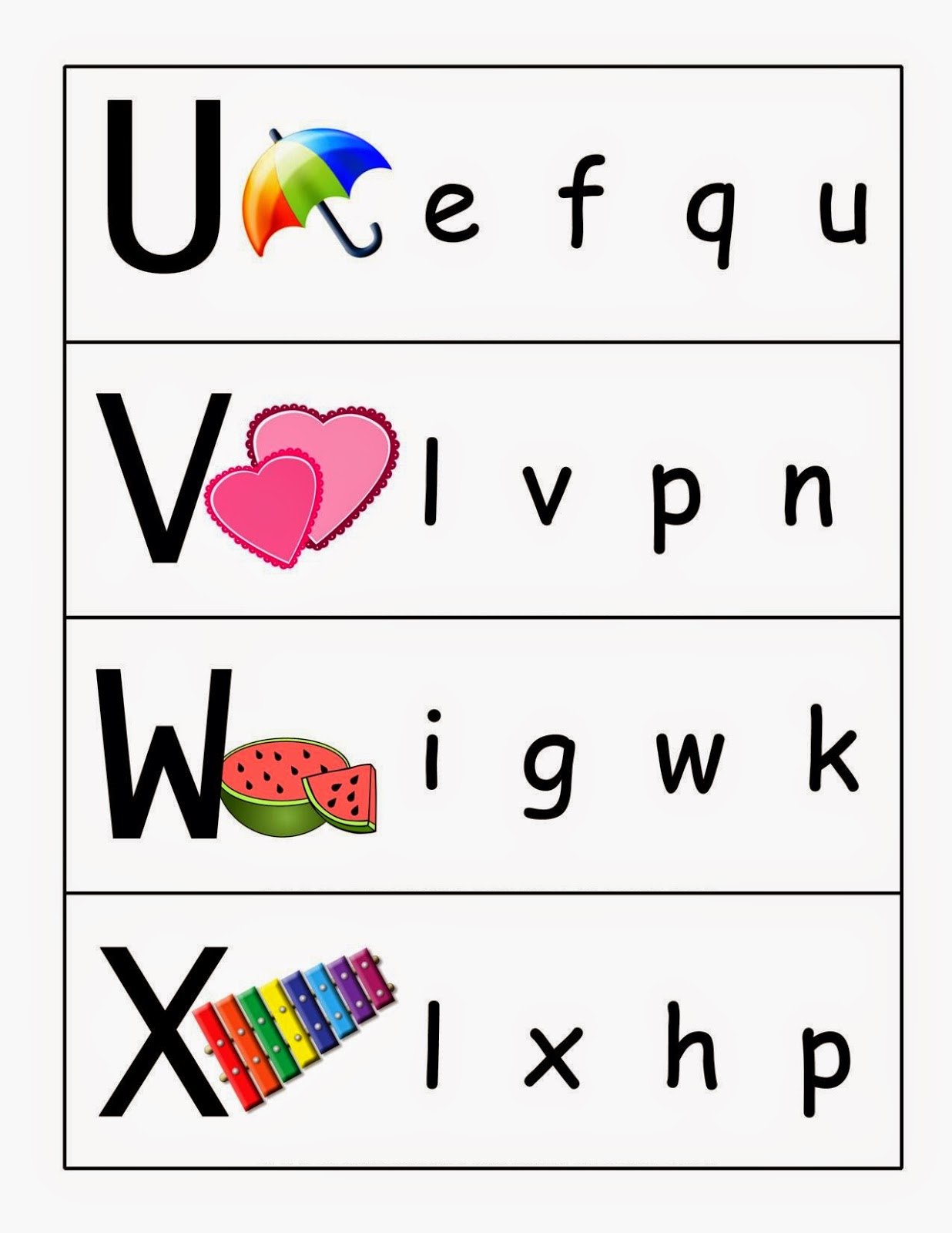 Kindergarten Worksheets Match Upper Case And Lower Case Letters 6