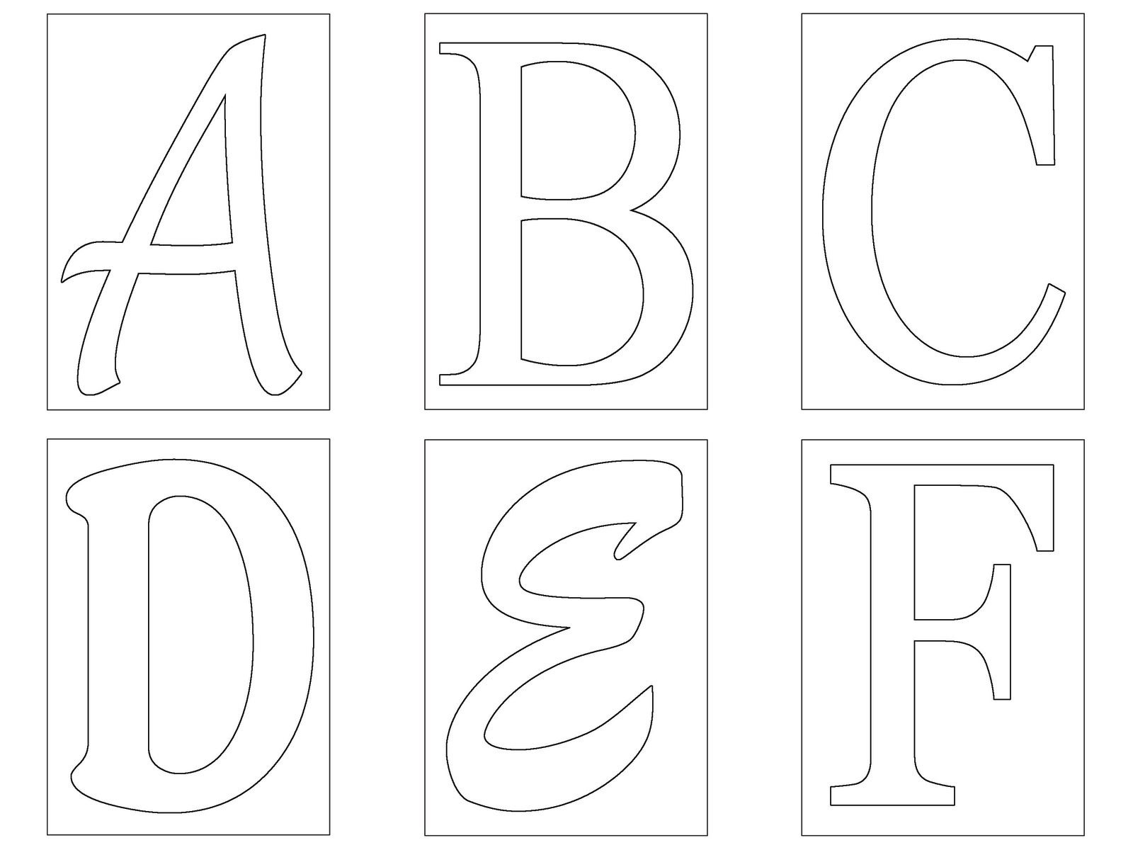 Letter Template Free Printable Letters Alphabet Templates Stencils 
