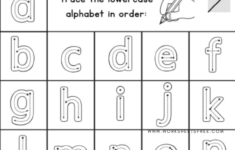 LOWERCASE ALPHABET TRACE Worksheets Free